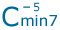 Chord Name R[hEl[@C minor 7th Flatted 5th -- Cmin7-5