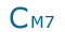 Chord Name コード・ネーム C Major 7th -- CM7
