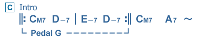 Diatonic Chord Progression 《例》Intro
